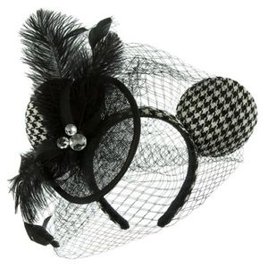 Fancy Disneyland Minnie Mouse ears with Net Veil